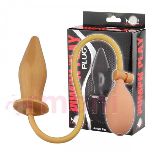 Ten Rengi Anal Açıcı Şişme Tapa 11 cm X 3 cm ve 5 cm