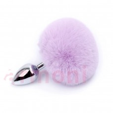 Mavi Tavşan Kuyruklu Metal Anal Tapa Small 7.20cm X 2.80cm