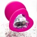 Diamond Heart Silikon Anal Tapa ve Tıkaç Pembe 7cm X 2cm Diamond Heart Silikon Anal Tapa ve Tıkaç Pembe 7cm X 2cm