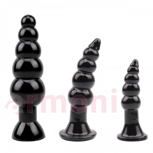 Boğumlu Anal Başlangıç, Gelişim ve İleri Düzey Anal Fantezi Seti 12cm, 15 cm, 18 cm