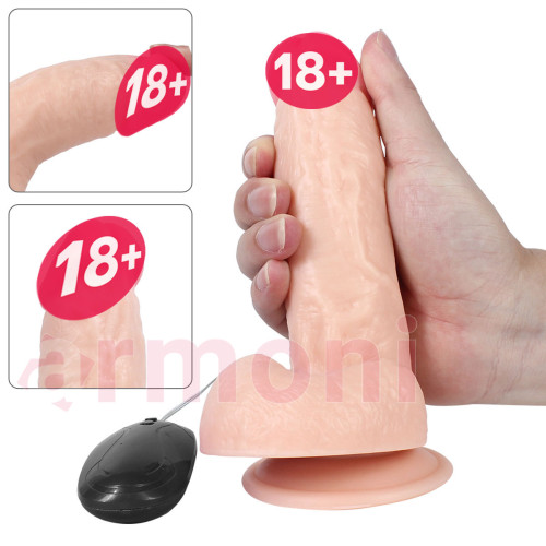 Titreşimli Realistik Damarlı Penis. 20 Fonksiyon 14cmX4cm