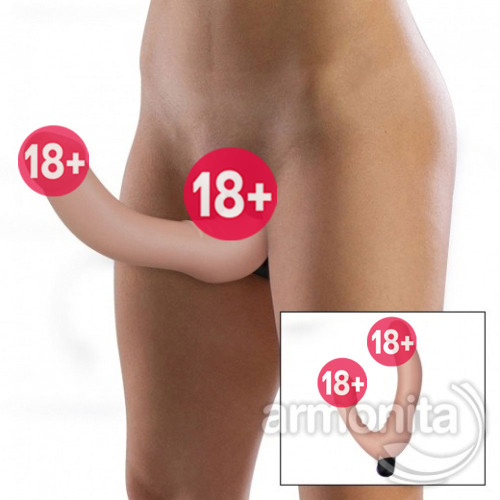 Çift Taraflı Uzaktan Kumandalı Titreşimli Realistik Strapon Dildo
