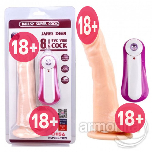 James Deen Realistik Ten Rengi Titreşimli Dildo